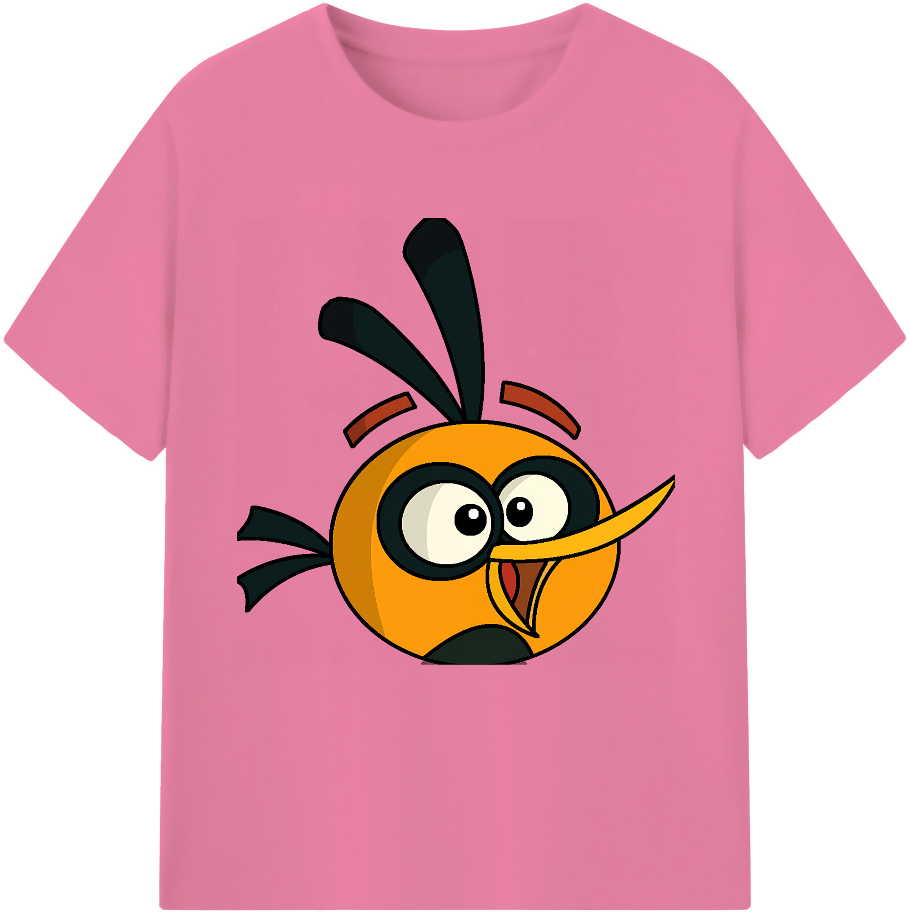 （画像用） Angry Birds アングリーバード 綿100％半袖Tシャツ（フロントプリント）